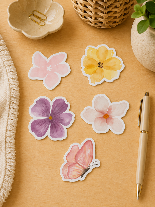 5 Stickers Blossom