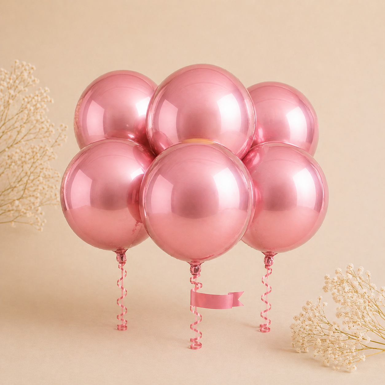 3 Globos esfera metálico 32pulgadas